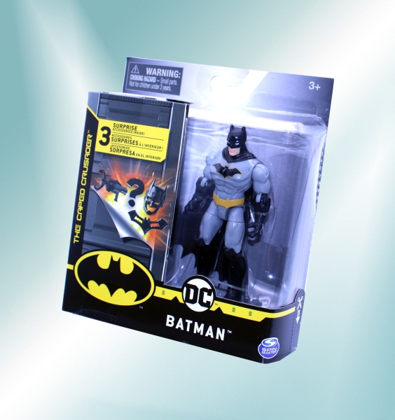 DC Comics Batman the caped crusader Actionfigur "grey/black outfit" von Spin Master